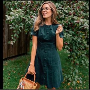 Gal Meets Glam Michelle Corduroy Dress